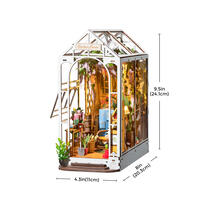 Rolife Book Nook Shelf Insert - Holiday Garden House