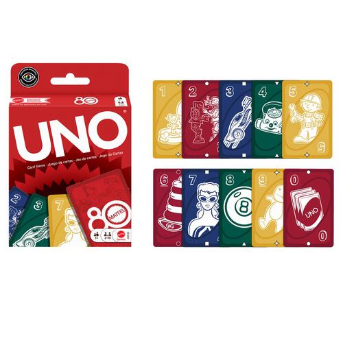 UNO Mattel 80th Ruby Red