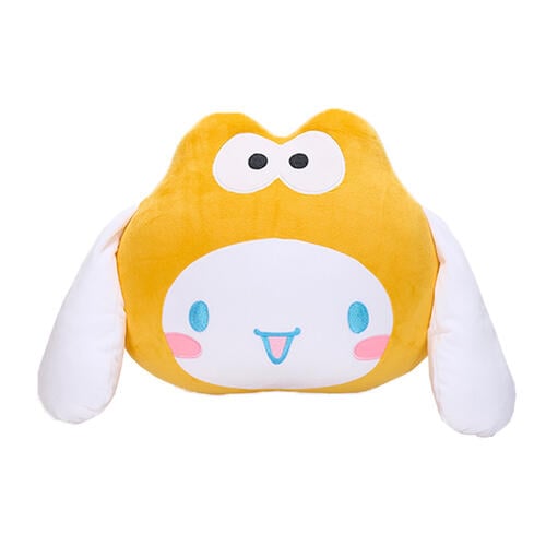 playpop Sanrio Dino Face Plush Cushion - Cinnamoroll