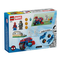 LEGO Marvel Spidey And His Amazing Friends Spidey on his Motorcycle vs. Rhino 11206