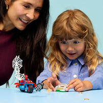 LEGO Marvel Spidey And His Amazing Friends Spidey on his Motorcycle vs. Rhino 11206