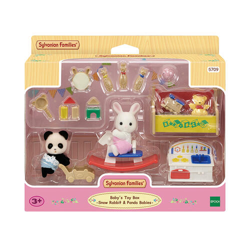 Sylvanian Families Baby's ToyBox - Snow Rabbit & Panda Babies Set