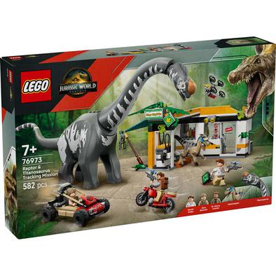 LEGO Jurassic World Dinosaur Raptor & Titanosaurus Tracking Mission 76973