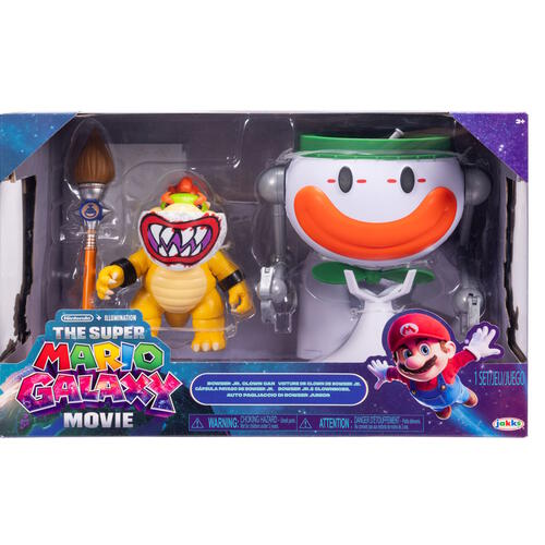 The Super Mario Galaxy Movie - 5&rdquo; Bowser Jr. with Clown Car, Paintbrush and Water-Reveal Stickers 