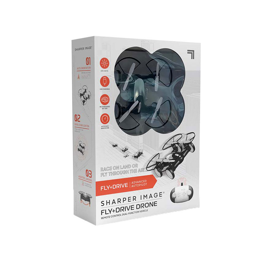 Sharper image sales flying car drone