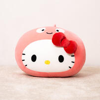 playpop Sanrio Dino Face Plush Cushion - Hello Kitty
