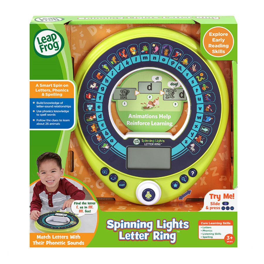 Leapfrog spelling toy top