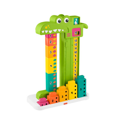 Fisher-Price Adding Alligator Educational Toy With 10 Stacking Blocks