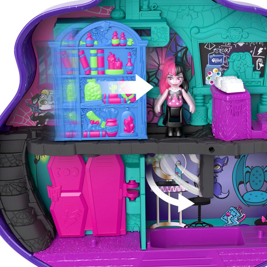 Amazon.com: Polly Pocket Monster High Playset with 3 Micro