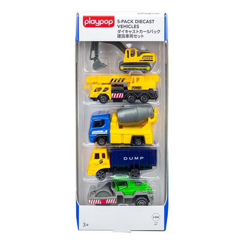 playpop 5-Pack Diecast Vehicles - Construction