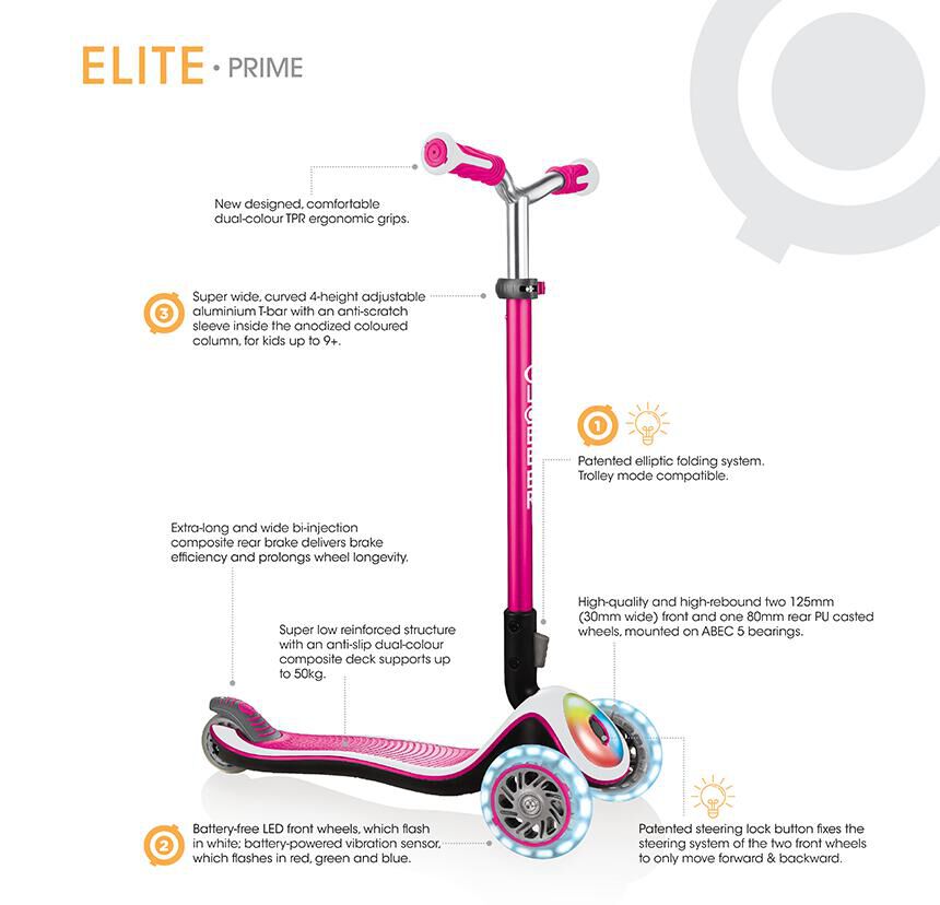 Globber elite scooter outlet pink
