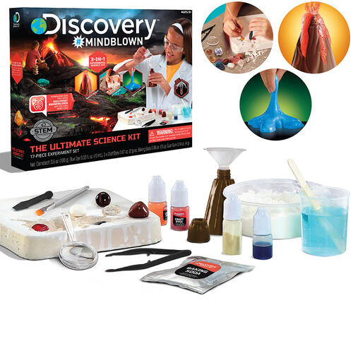 Discovery Mindblown The Ultimate Science Kit 17 Pieces Experiment Set