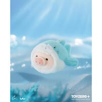 Lulu The Piggy Ocean Series Lulu Shark Plush Keychain