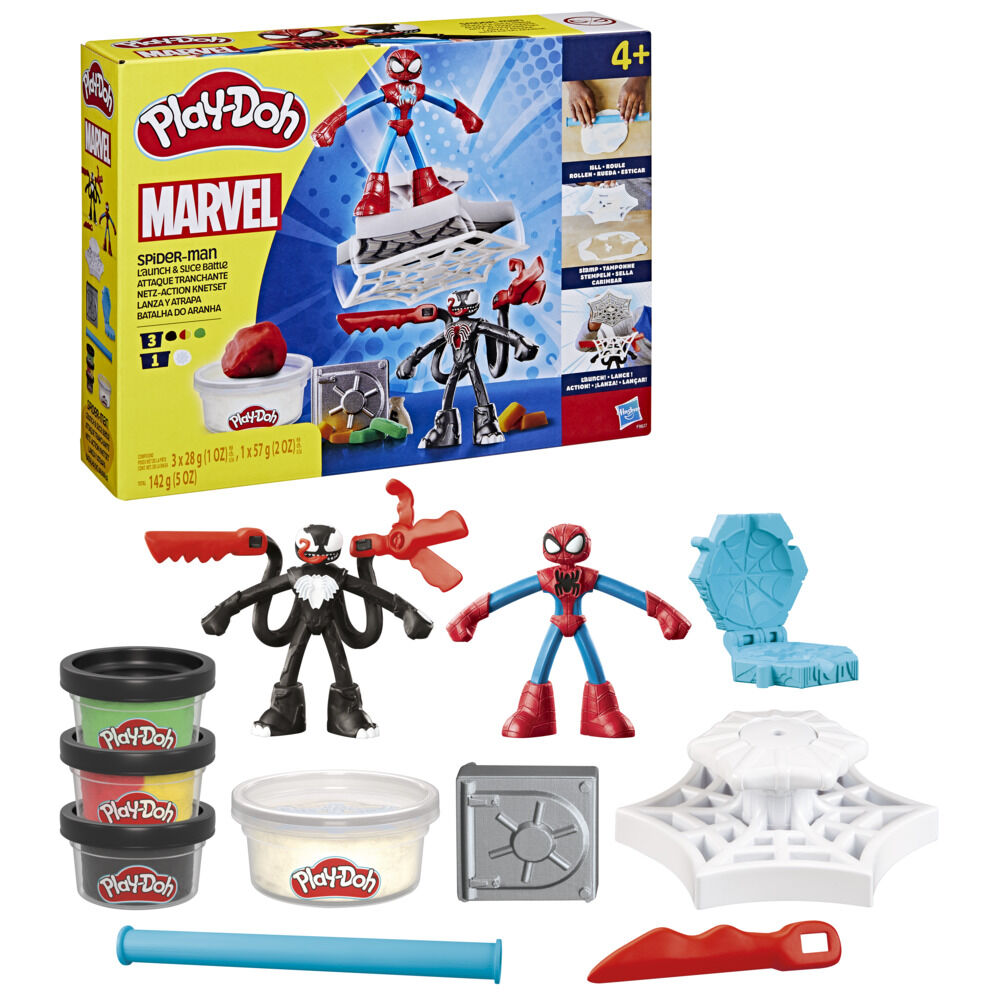 Play-Doh Marvel Spider-Man Launch & Slice Battle | Toys”R”Us – Brunei