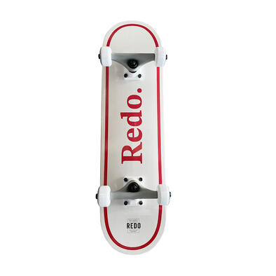 ReDo Stoked Popsicle Skateboard Red Serif 28 Inches