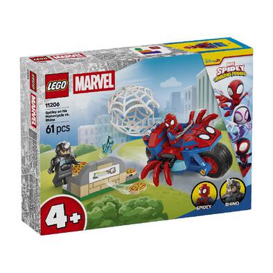(Pre-Order) LEGO Marvel Spidey And His Amazing Friends Spidey on his Motorcycle vs. Rhino 11206 (Estimated Early Jan 2026)