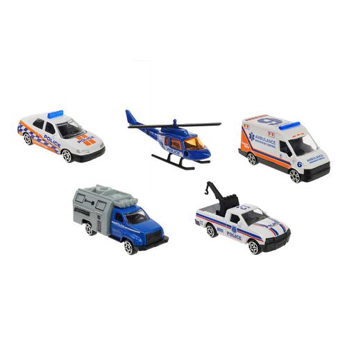 playpop 5-Pack Diecast Vehicles - Police