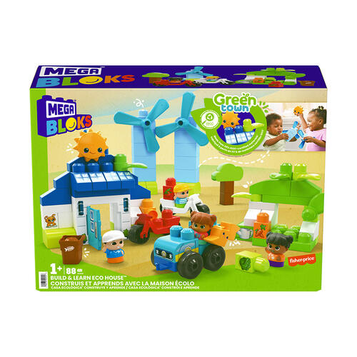 Mega Bloks First Builders Green Town Build & Learn Eco House