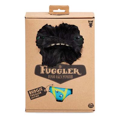 Fuggler Funny Ugly Monster - Budgie Fuggler Wide Eyed Weirdo (Black/9 inches)