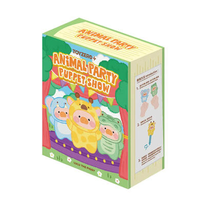 Lulu The Piggy Animal Party Series Puppet Show PVC Face Plush Keychain - Blind Box (1 Pc)