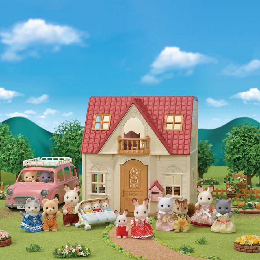 Sylvanian families red roof house clearance