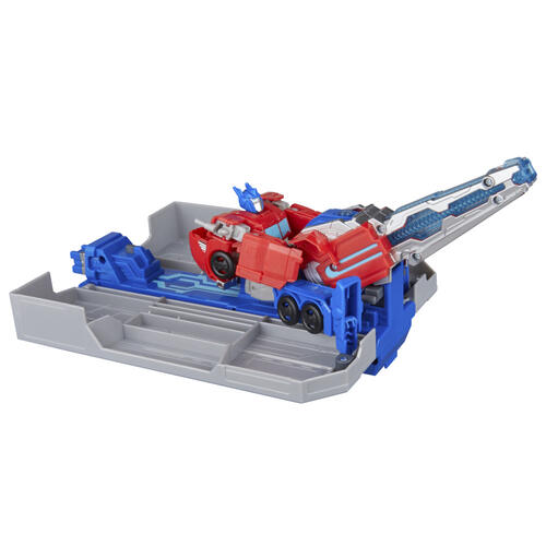 Transformers EarthSpark Optimus Prime Battle Trailer Playset