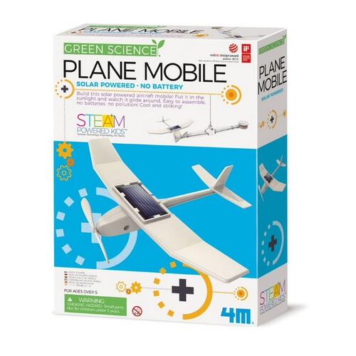 4M Green Science Solar Plane Mobile