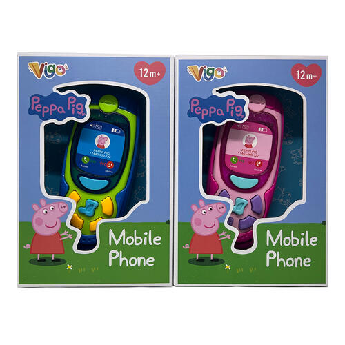 Peppa Pig Mobile Phone With Music & Light - Assorted