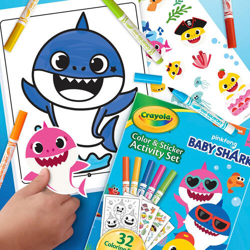 Crayola Color & Sticker Book Baby Shark