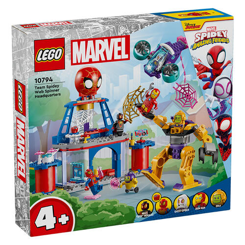 LEGO Marvel Super Heroes Team Spidey Web Spinner Headquarters 10794