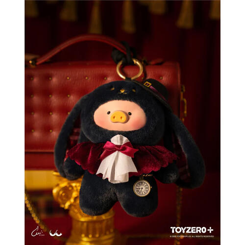 Lulu The Piggy Vinyl Face Plush Keychain (Magician Bunny LuLu Version)