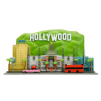 Jada Nanoscene Hollywood Rides Walk Of Fame Diorama With 2 Vehicles