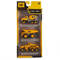 Cat Metal Series Vehicle 3 Pack - Assorted