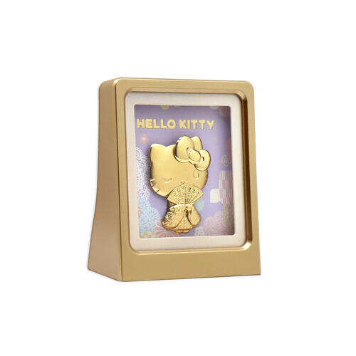 Hello Kitty Showa Collection 24K Gold Foil in Frame