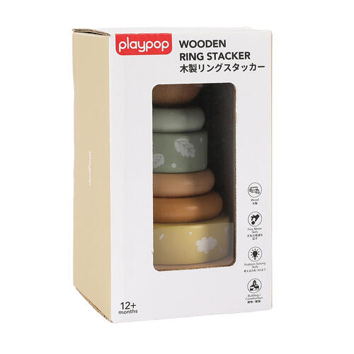 playpop Wooden Ring Stacker