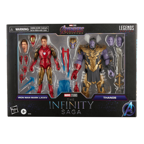 Marvel Legends Series Infinity Saga Iron Man Mark 85 & Thanos