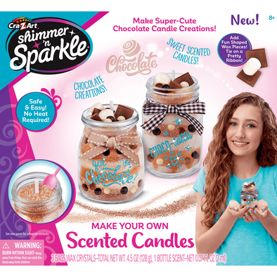 Cra-Z-Art Shimmer N Sparkle Make Your Own Scented Candles Chocolate