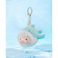 Lulu The Piggy Ocean Series Lulu Shark Plush Keychain