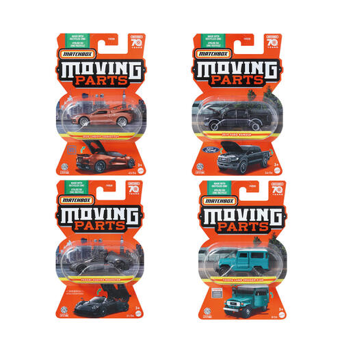 Matchbox 1:64 Car Moving Parts - Assorted