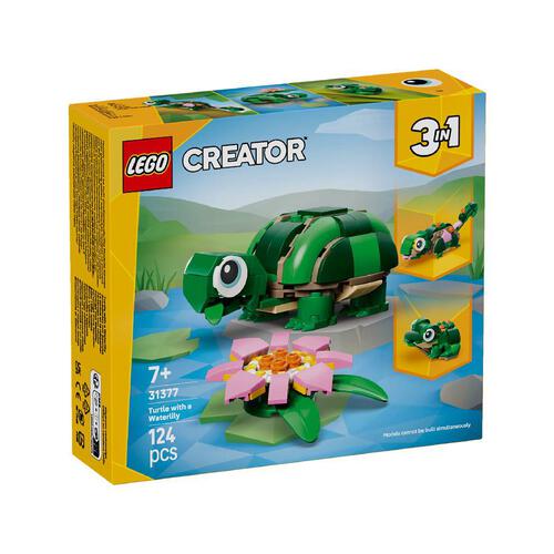 LEGO Creator Turtle with a Water Lily Flower 31377