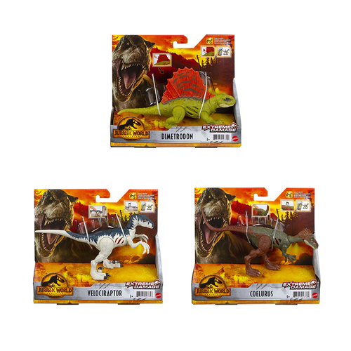 Jurassic World 3 Customized Extreme Damage Dino - Assorted