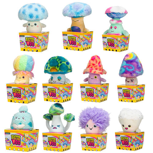 Living On The Veg Funguys 6" Soft Toys S1 - Assorted