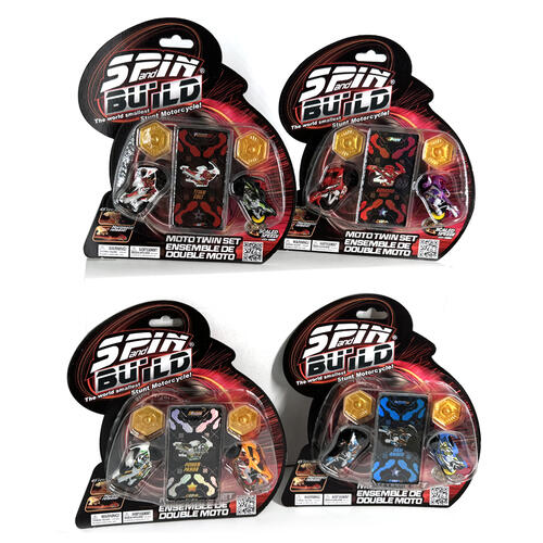 Spin N Build Moto Set - Assorted