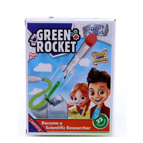 Science Explore & Find Green Rocket