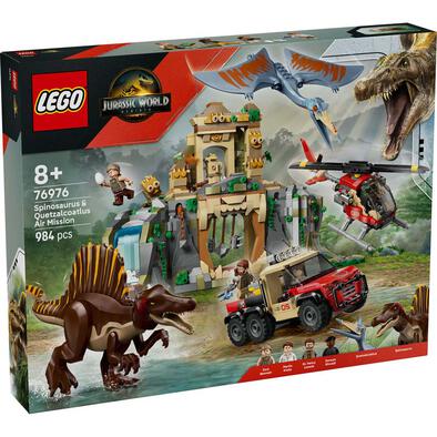 LEGO Jurassic World Dinosaur Spinosaurus & Quetzalcoatlus Air Mission 76976