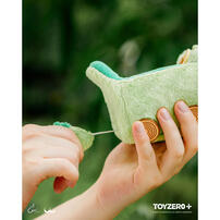 LuLu The Piggy Animal Party Series Speeding Crocodile Lu Plush Keychain