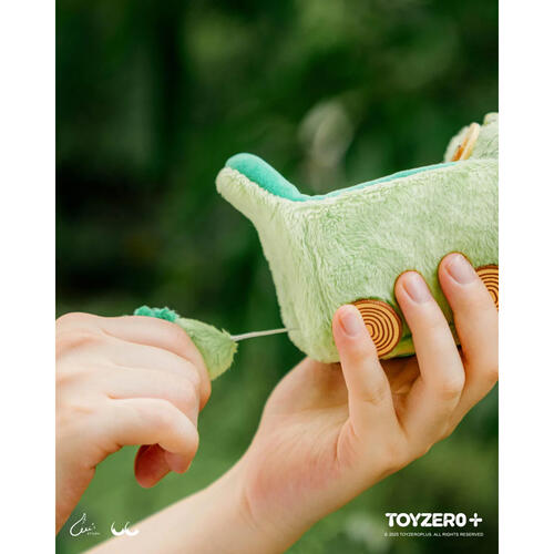 LuLu The Piggy Animal Party Series Speeding Crocodile Lu Plush Keychain