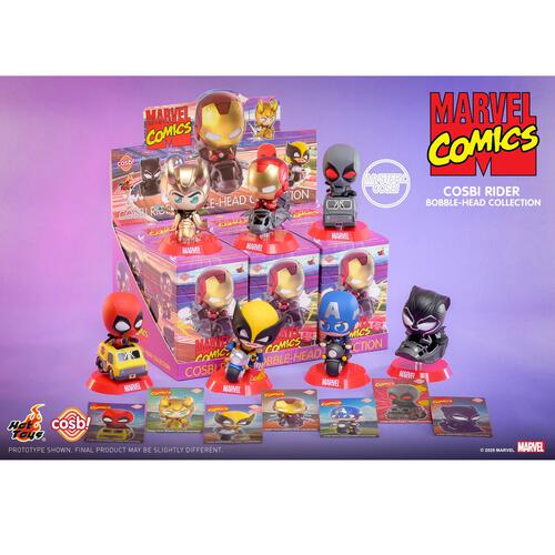 Hot Toys Marvel Comics Cosbi Rider Bobble-Head Collection Blind Box - Assorted