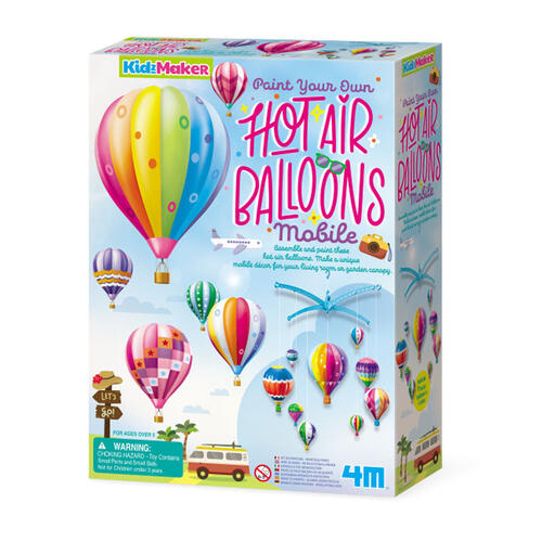 4M Paint Your Own Hot Air Balloons Mobile