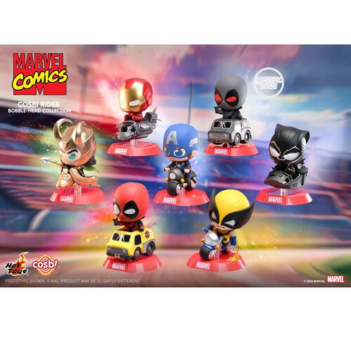 Hot Toys Marvel Comics Cosbi Rider Bobble-Head Collection Blind Box - Assorted